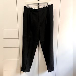 Men Trousers Pants Wool Black Size 54 R Brioni